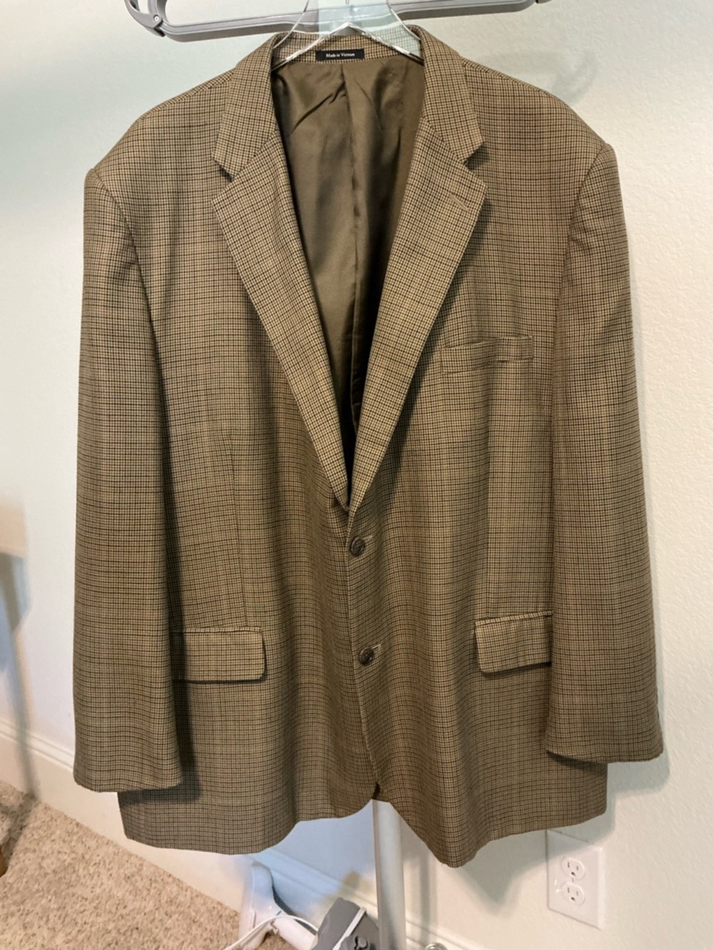 Joseph & Feiss Brown Glen Plaid Sport Coat